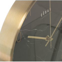 Reloj Pared Acrílico Dial Negro Ø30cm