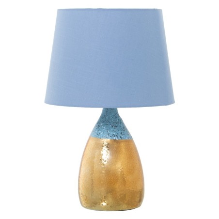 Lámpara Cerámica Dorado/azul 38cm