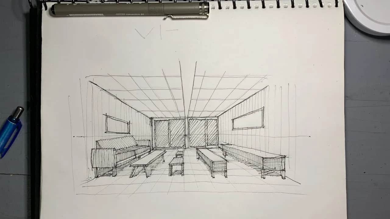 Dibuja tu sótano soñado: ¡3D fácil con perspectiva de un punto!
